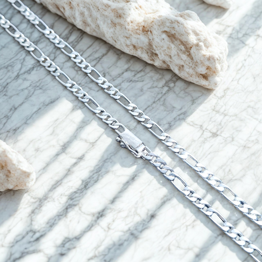 Cadena Cartier Figaro · Plata 950 | 60 cm