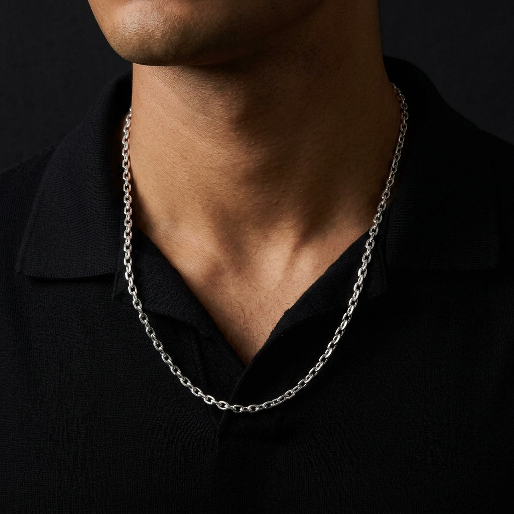Cadena Cable · Plata 950 | 60 cm