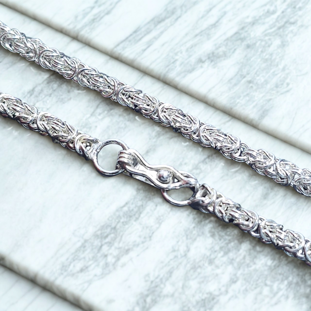 Cadena Bizantina · Plata 950 | 60 cm